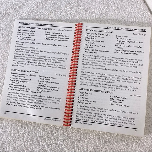 Vintage 1999 Firehouse Favourites Zama Fire & Rescue Cookbook - Picture 7 of 14